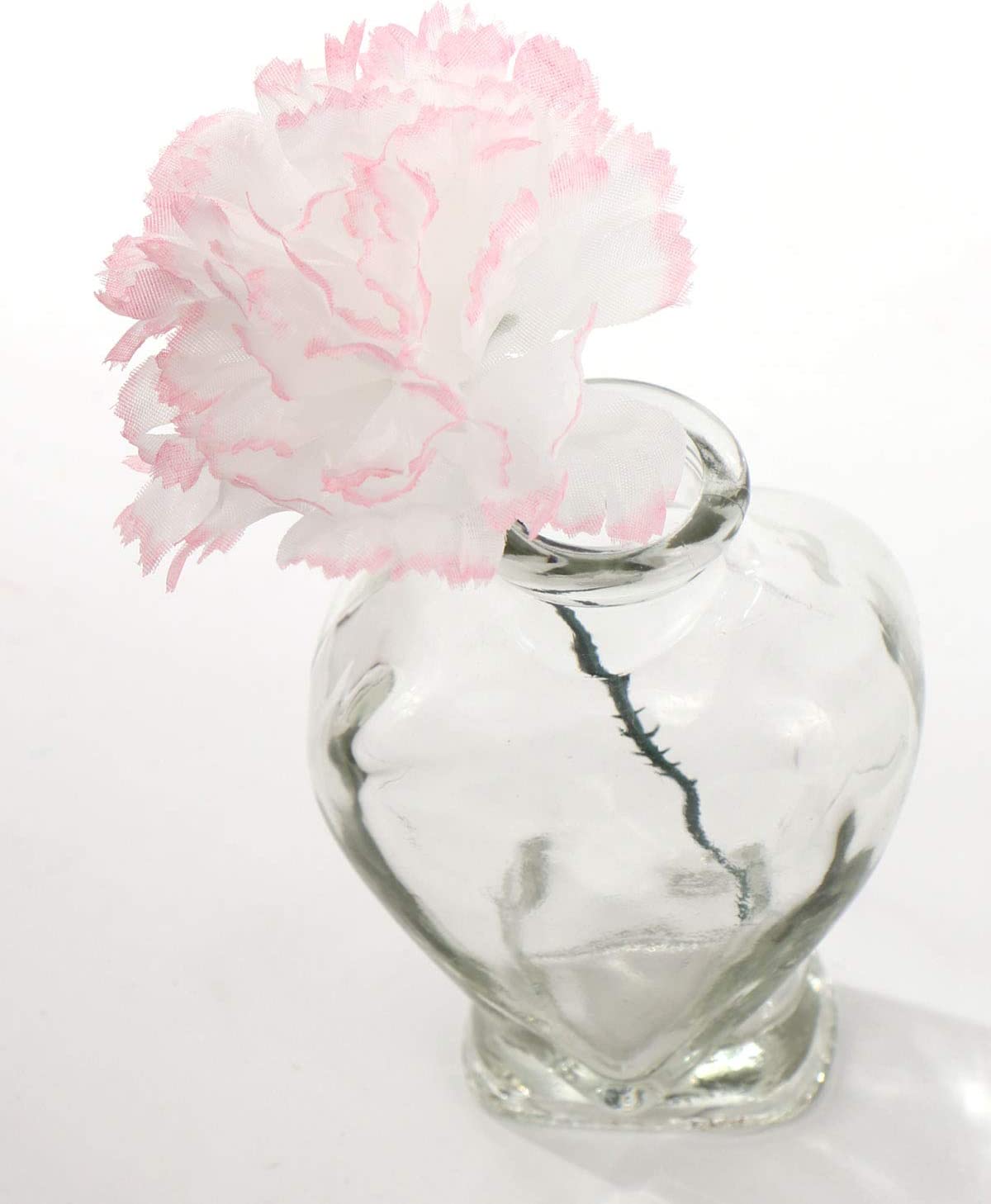 Set of 200 Peppermint Silk Carnation Picks - Festive & Fun Faux Flowers - Perfect for Home Décor, Weddings, and Special Events - Versatile & Durable Floral Accents with a Touch of Holiday Cheer, Floral Home by Artificial Flowers