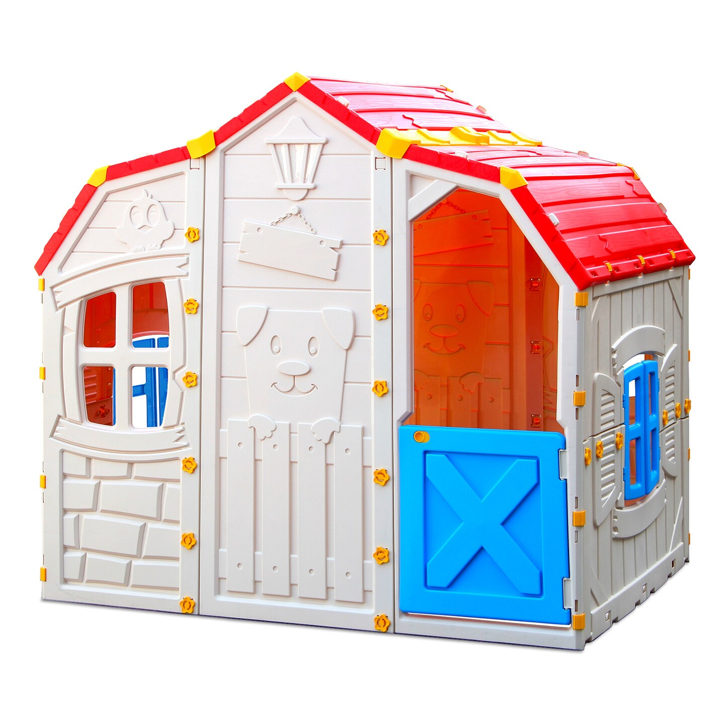 Cottage Kids Playhouse With Openable Windows And Working Door