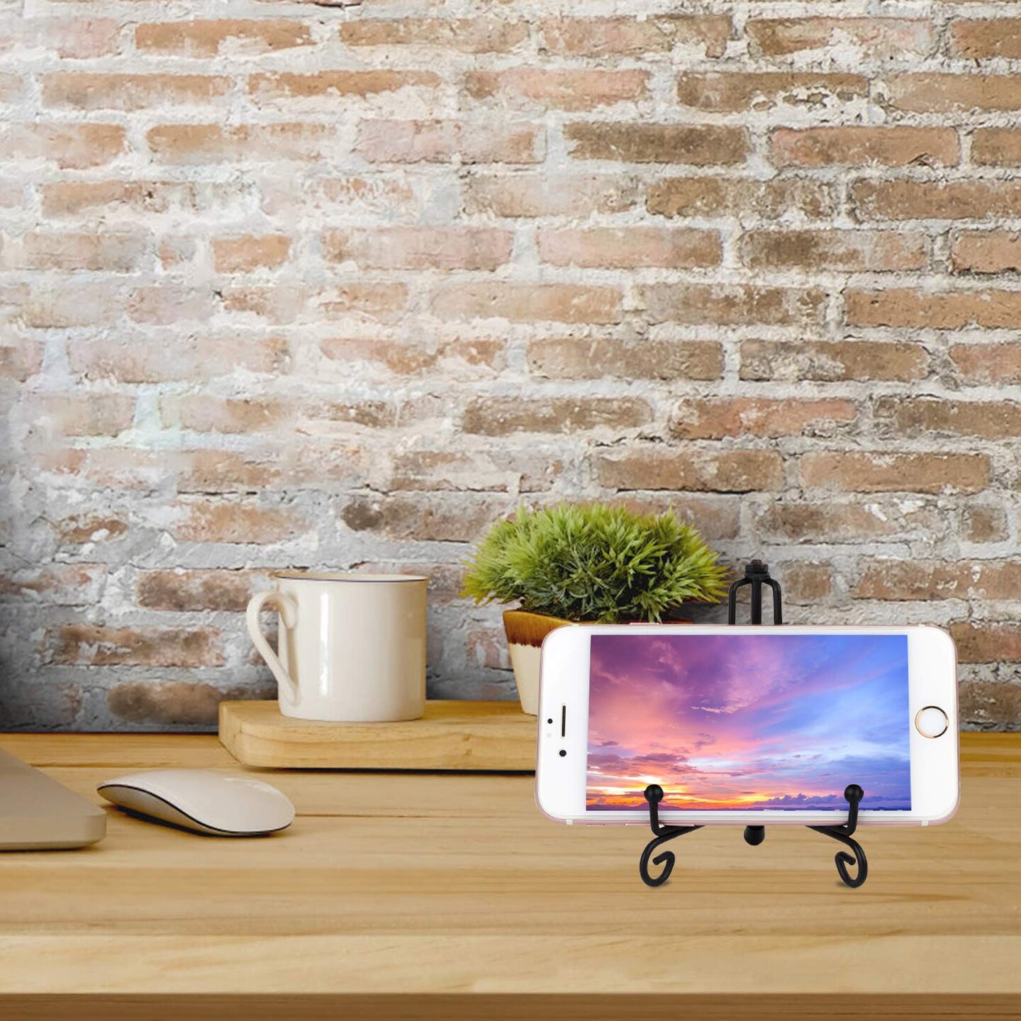 Teamkio Improved Anti-Slip Plate Holder Display Stand, Picture Frame Holder Stand, Easel Display Stand, Book Display Stand (4inch)