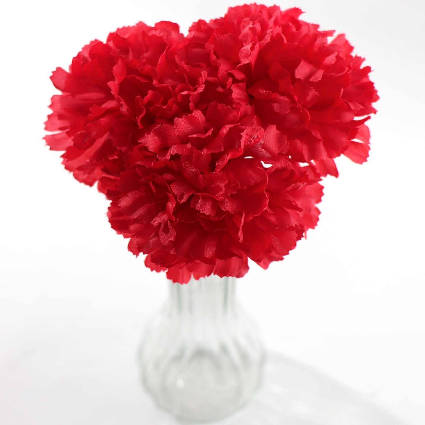 200-Pack: Vibrant Red Carnation Picks, 5" Stems, 3.5" Wide by Floral Home®, Floral Home by Artificial Flowers