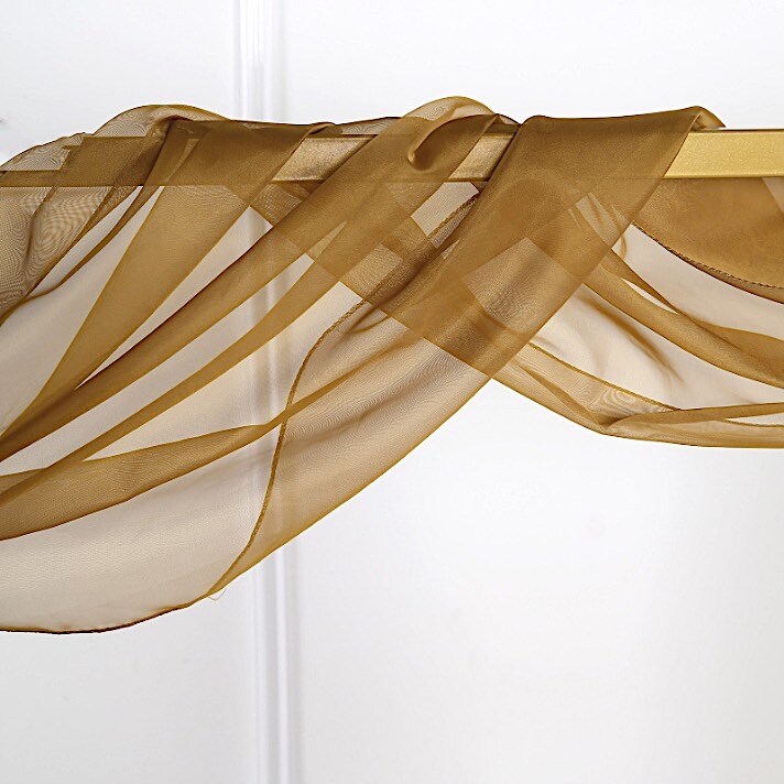 18 feet Sheer Organza CURTAIN Panel BACKDROP Drape
