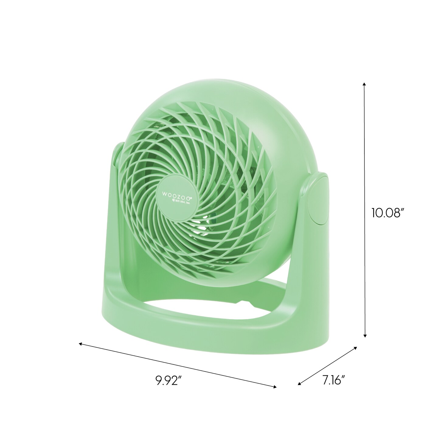 IRIS USA WOOZOO Circulator Fan, Table Air Circulator, Desk Fan, Fan for Bedroom, 3 Speeds, 360° Adjustable