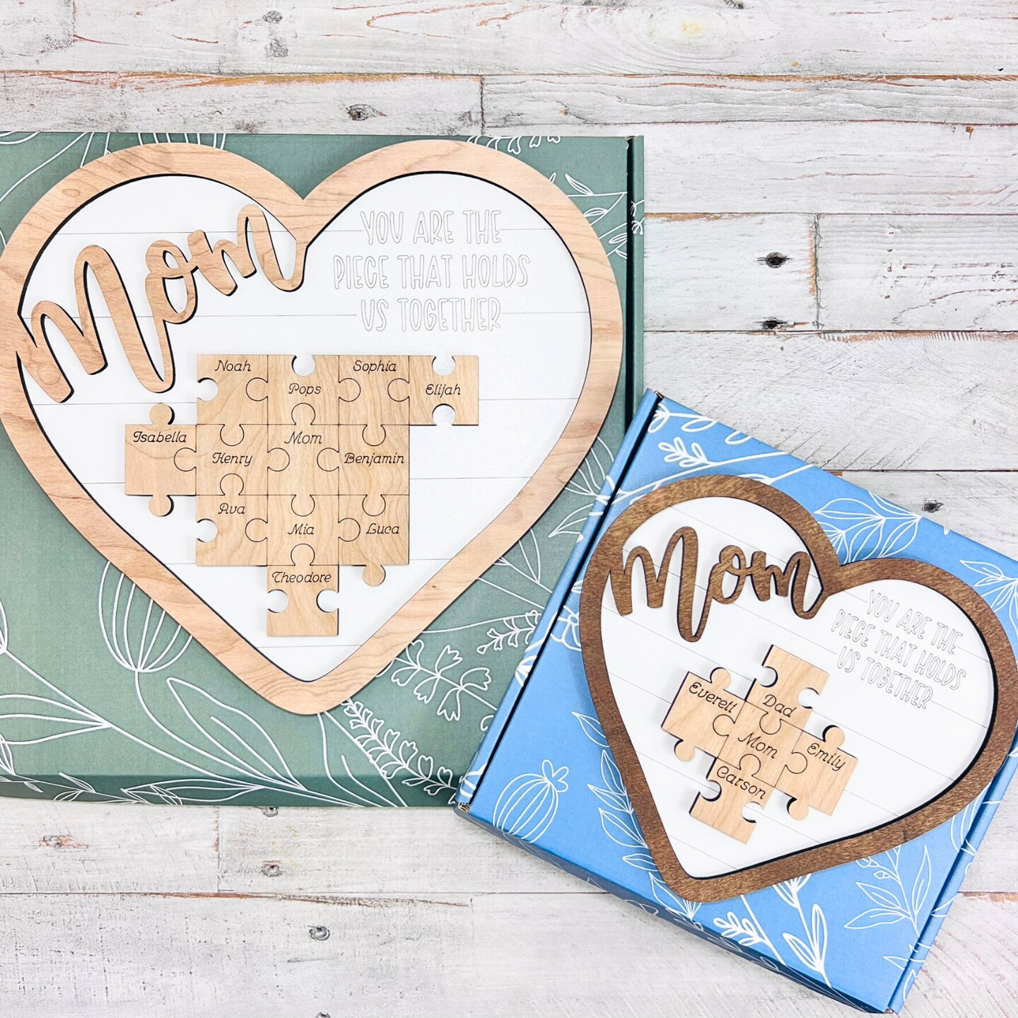 Boolavard Puzzle Piece Acrylic Block Gift For Mom – Personalized Mothers Day, Birthday, Christmas Present - View #2