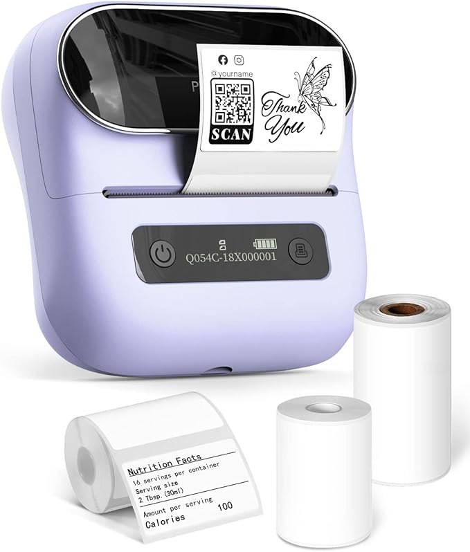 Phomemo&#xAE;- M220 Label Maker | New Flagship 3.14 Inch Bluetooth Thermal Label Printer for Barcode