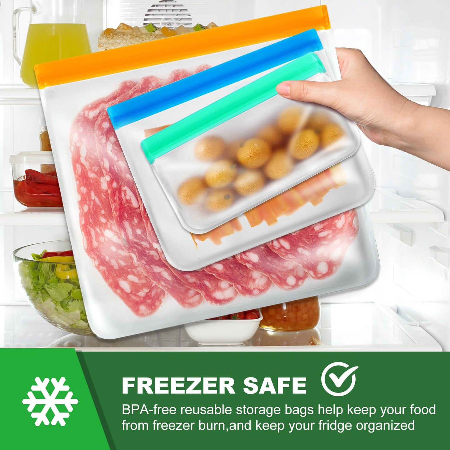 Silicone bags for fridge hotsell