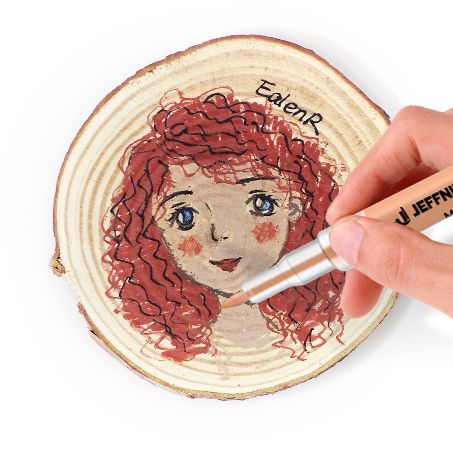 12 Pieces Skin Tone Acrylic Paint Pens, Paint Markers for Wood,Glass,Fabric,Rocks Painting Paint Pens (0.7skin tone)