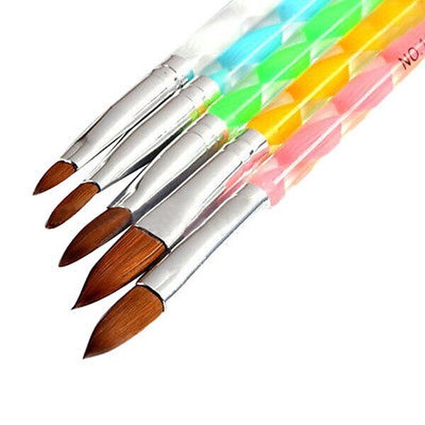 Kitcheniva 5 Pcs New Acrylic Brush Pen Tool Nail Art