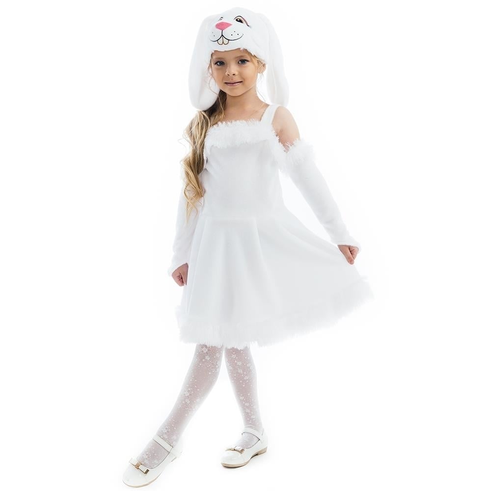 5 Oreet Bunny Hoppy White Rabbit Costume Dress Xs Girls Play Dress-Up
