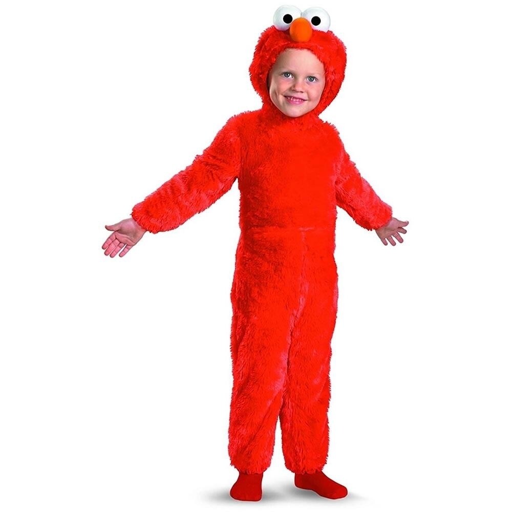 Disguise Sesame Street Elmo size S 2T Toddler Kids Costume Outfit Plush faux
