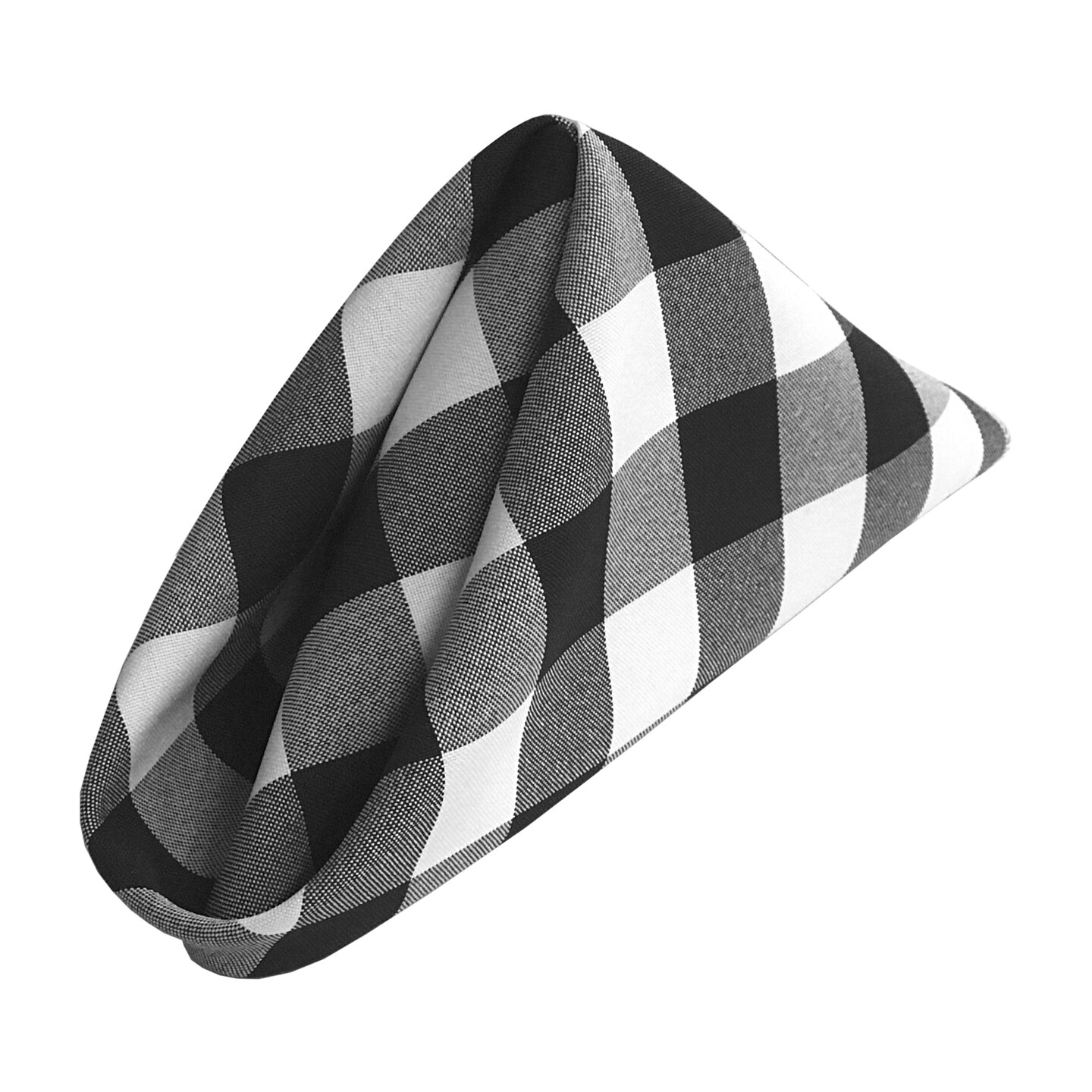 Pack Of 10 Gingham Checkered Napkins 18 By 18-inch