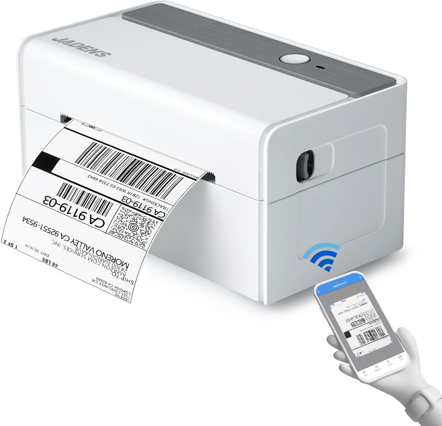 JADENS® Bluetooth Thermal Label Printer | Wireless Printer for Small Business & Package
