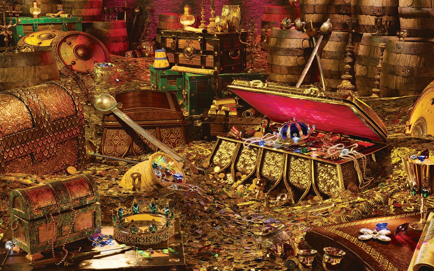 Blackbeard&#x27;s Bounty Pirate Treasure Puzzle | 1000 Piece Jigsaw Puzzle