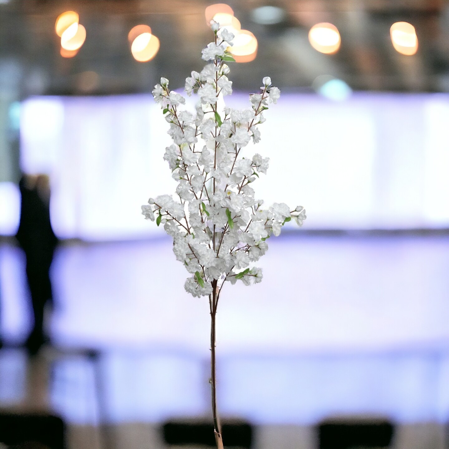 12-Pack: Massive White Cherry Blossom Stem with Silk Flowers by Floral Home&#xAE;