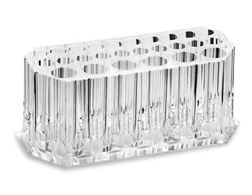 Acrylic Makeup Finger Nail Art Tool Organizer 26 Spaces For Storing Beauty Nail Art Kit Tools - Clear