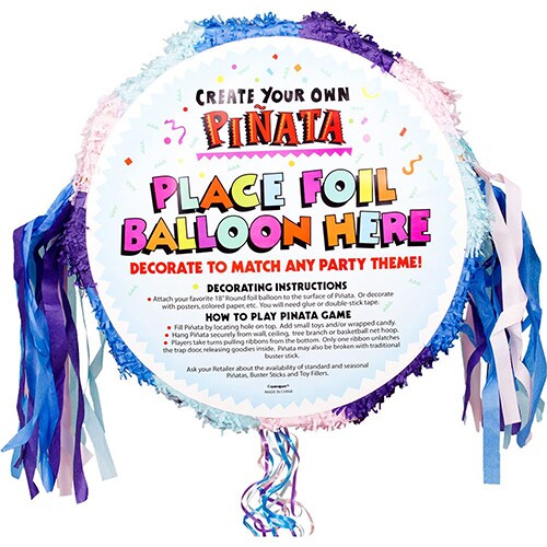 Create Your Own Pastel Pull-string Blank Pinata