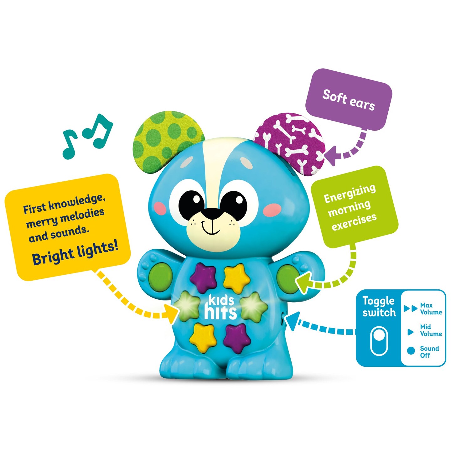 Kids Hits Educational Toddler Toy Babies Musical Puppy