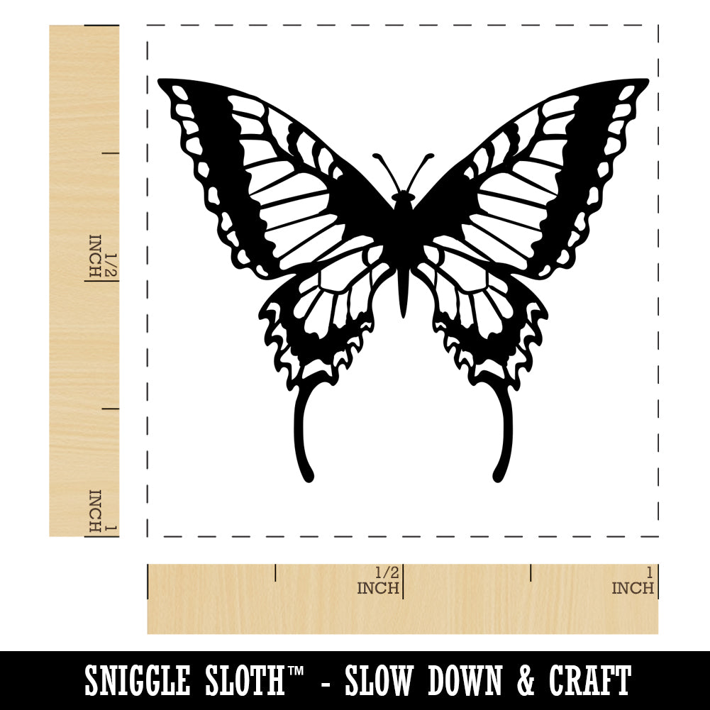Swallowtail Butterfly Self-Inking Rubber Stamp Ink Stamper