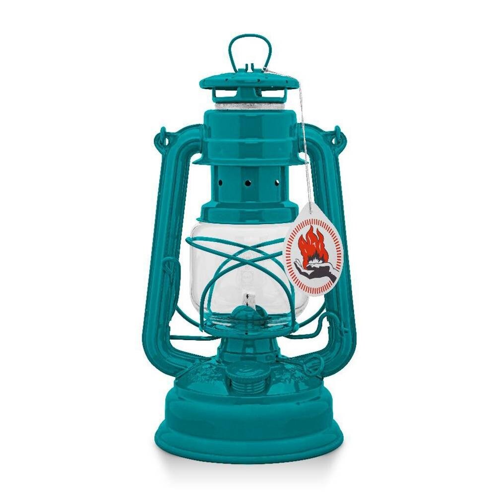 Feuerhand Outdoor Kerosene Fuel Lantern, German Made Weather Resistant Baby Special 276 Galvanized Hurricane Lamp for Camping or Patio, 10 Inches