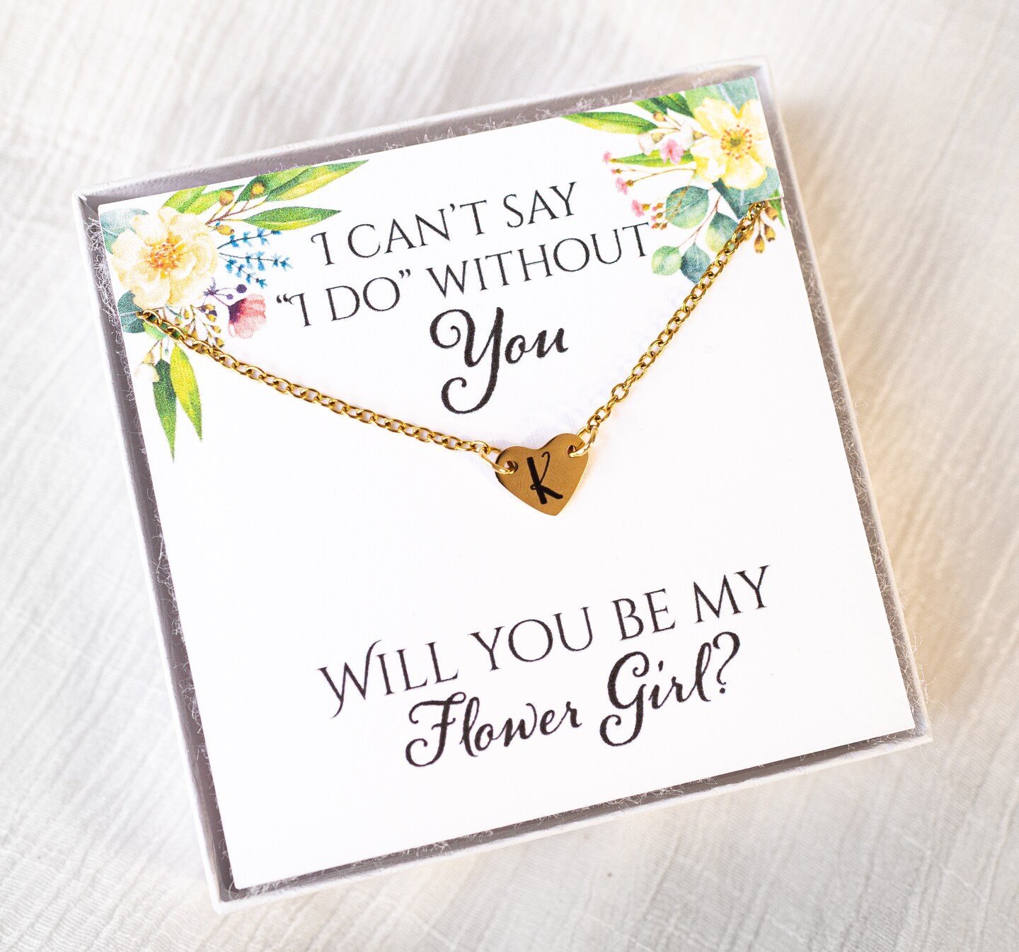 Shops Will You Be My Flower Girl | Wedding Necklace