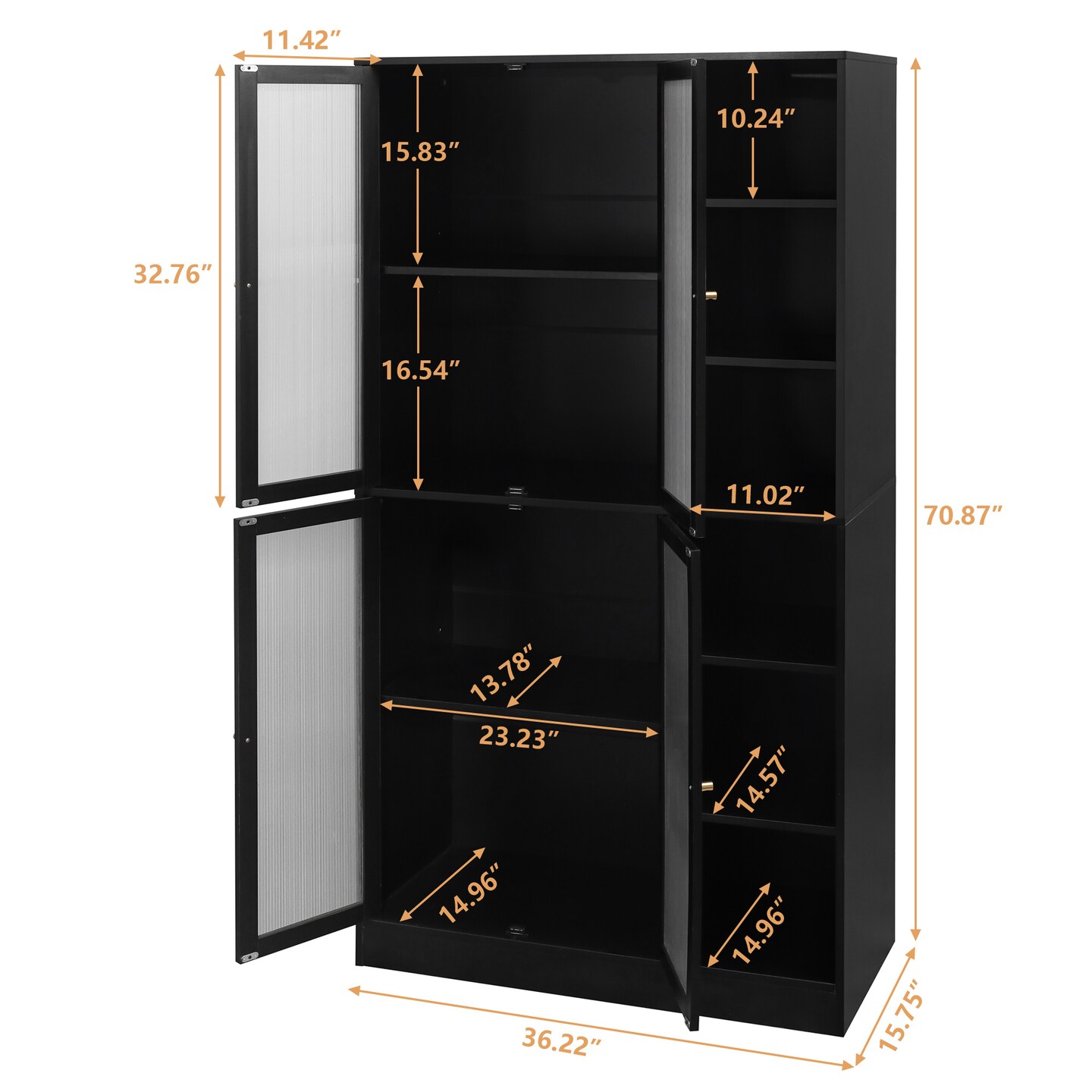 Elegant Kitchen Pantry Cabinet - 126.5 | Organize in Style