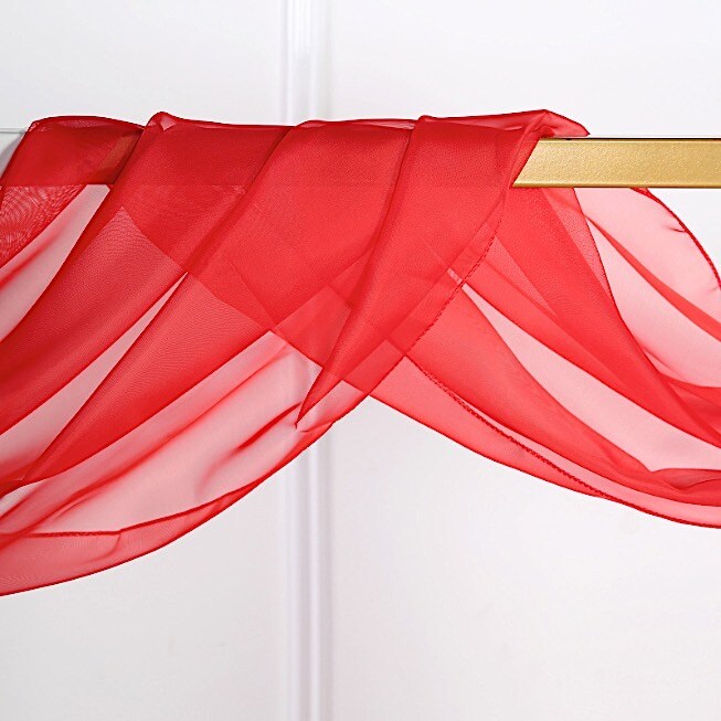 18 feet Sheer Organza CURTAIN Panel BACKDROP Drape