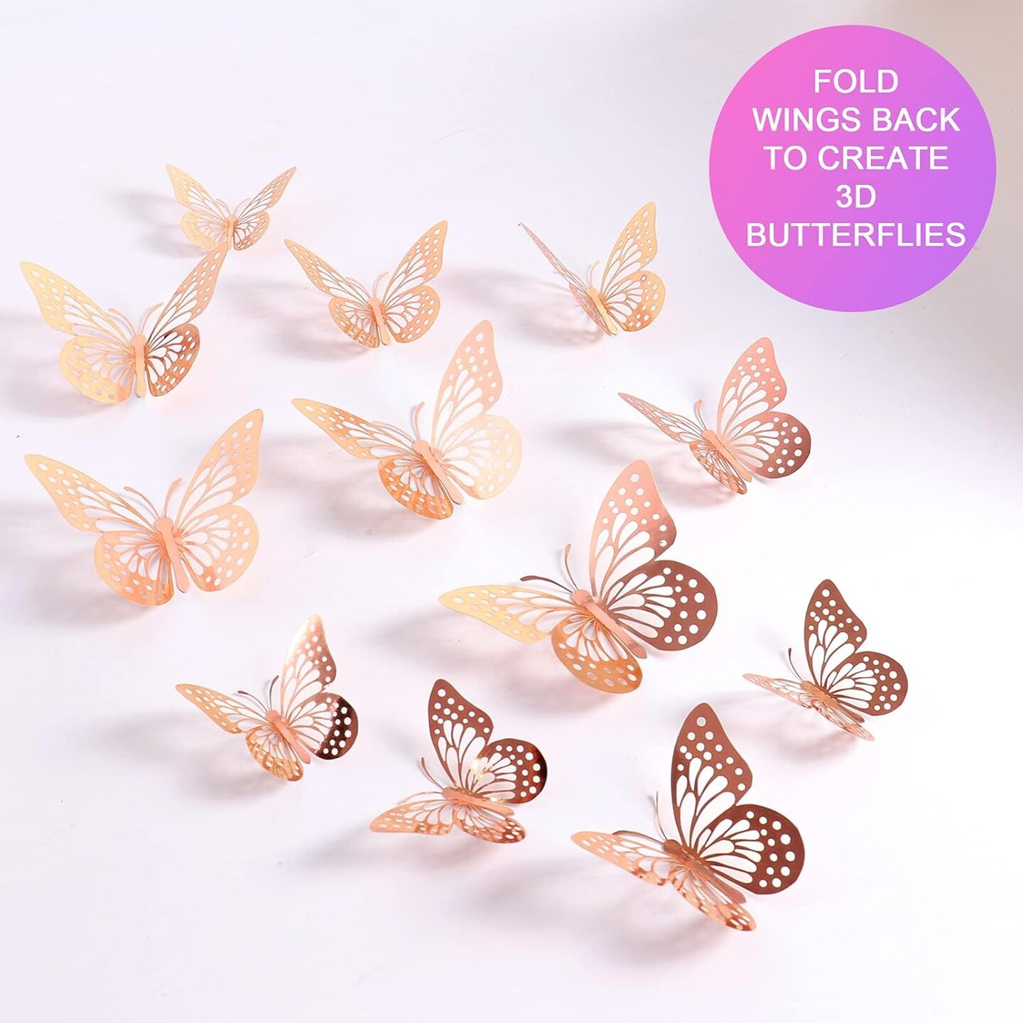 180pcs Pastel Pink Purple Balloon Garland Arch Kit Butterfly Stickers Baby Shower Decorations for Girl Birthday Party Bridal Shower Bachelorette Engagement Party Decorations