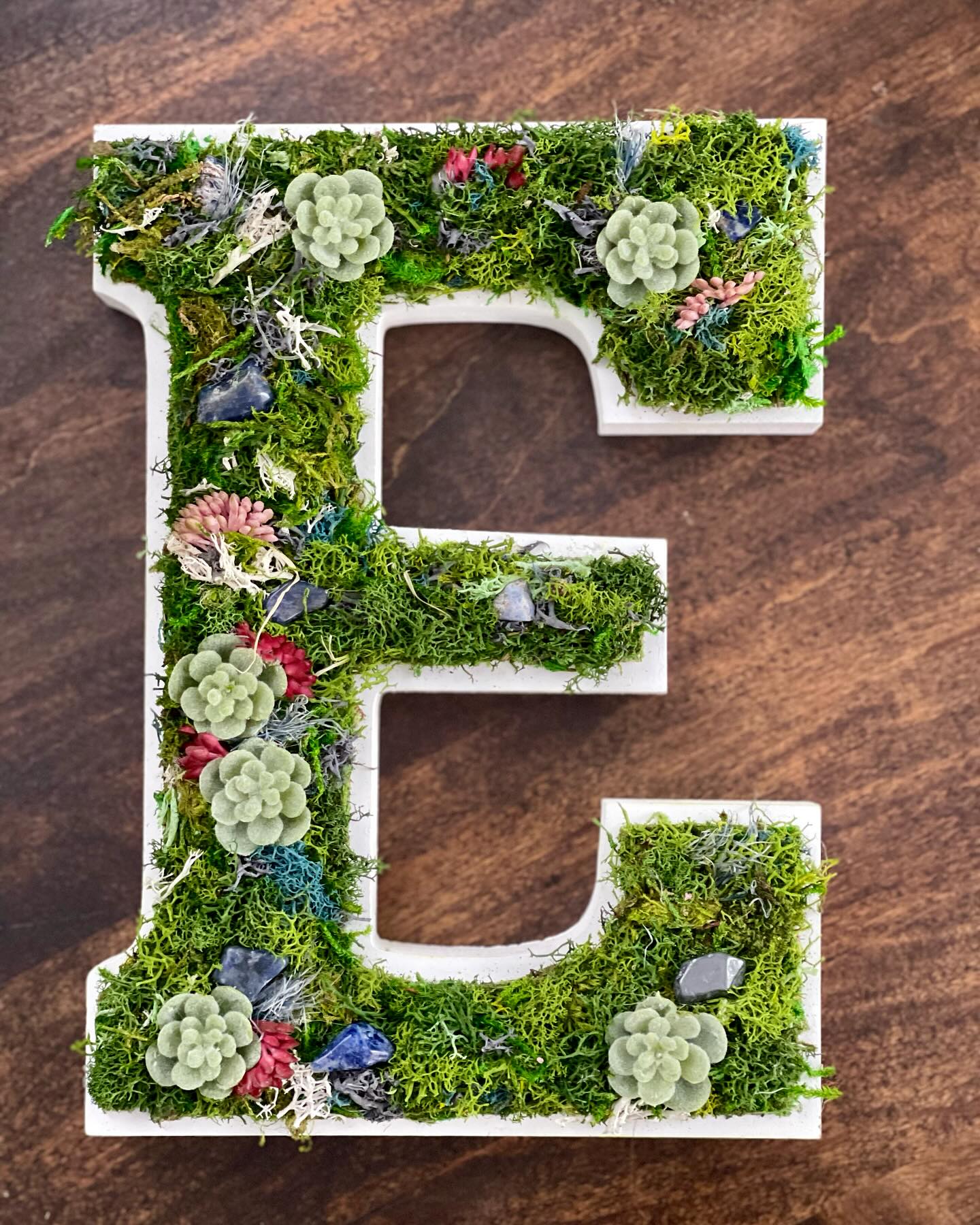 Moss Art Letters, Wood Letters, Succulent Art, Nursery Monogram, Moss Wall  Art, Succulent Letter, CottageCore Wall Art, FairyCore Decor | MakerPlace  by Michaels