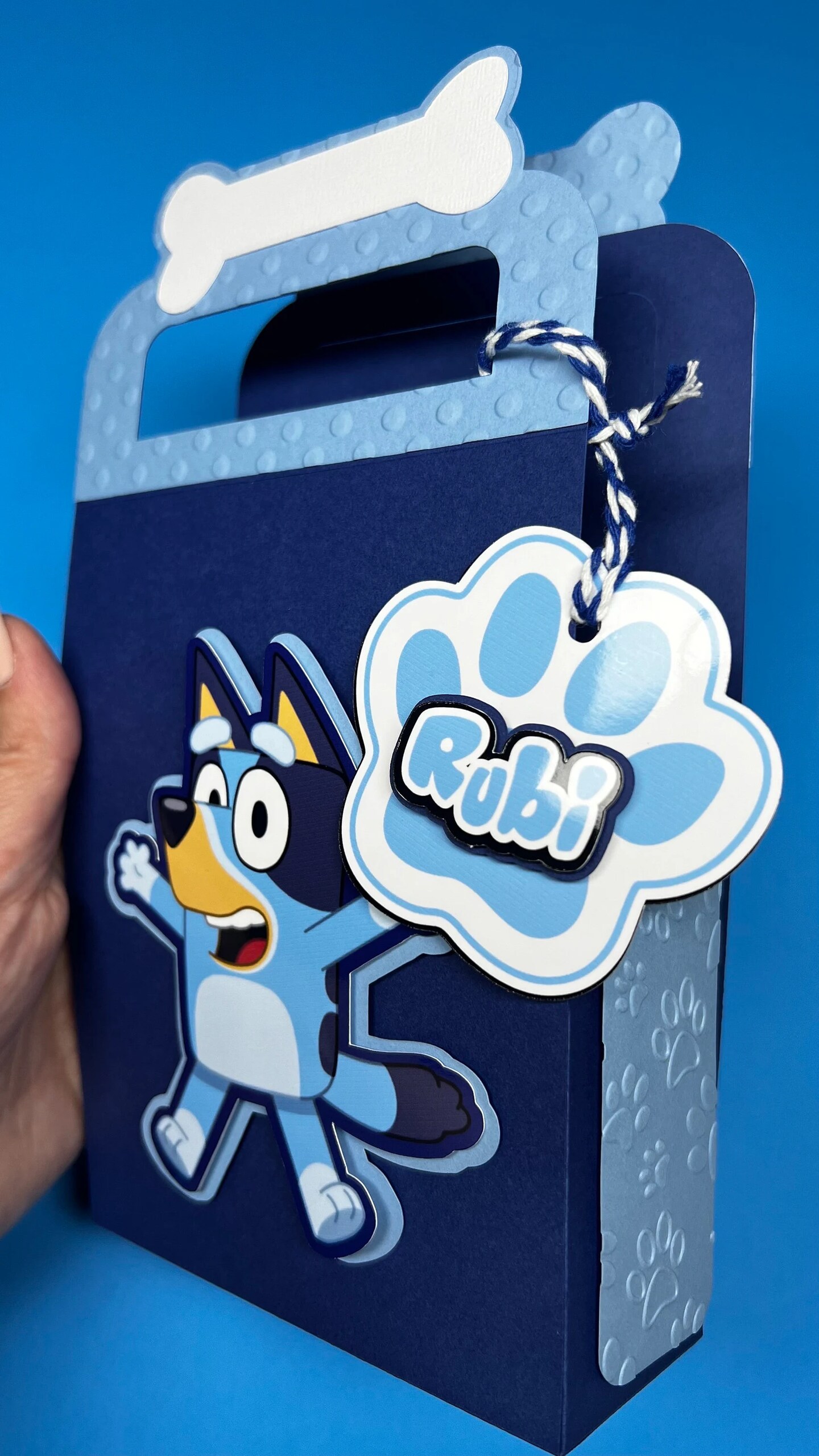 Bluey Favor Box | Custom Party Box| Bluey Party Box | Bluey Bag Box | Birthday Supplies