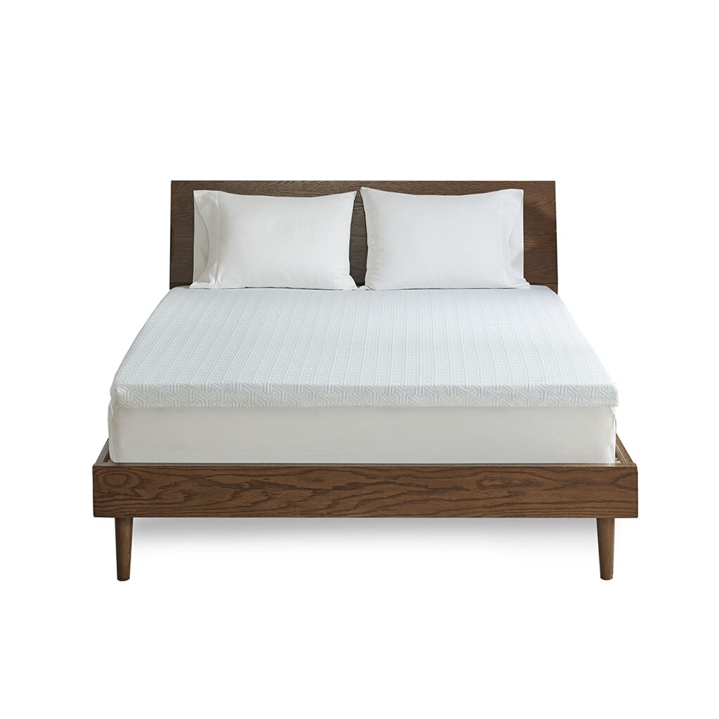 Gracie Mills Arroyo 2-Inch Gel Memory Foam Mattress Topper With Moisture-Wicking Cover - Grace-6259