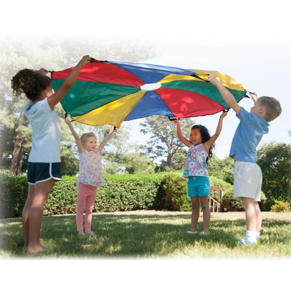 Martin Sports 20&#x27; Rainbow Parachute with 16 Handles