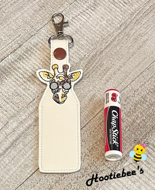 Cool Giraffe Hand Sanitizer Holder and or Lip Balm Holder
