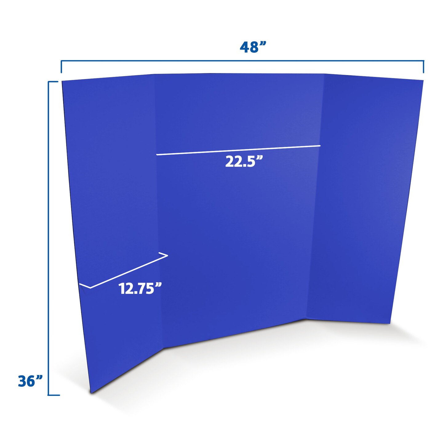 Flipside Products 36&#x201D; x 48&#x201D; Project Boards for Presentations, Science Fair, School Projects, Event Displays and Trifold Picture Board, Proudly Made in USA - 24 Pack