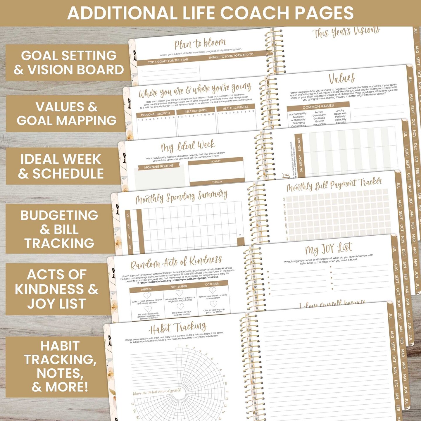 bloom daily planners 2024-25 Soft Cover Planner, 8.5&#x22; x 11&#x22;, Writefully His