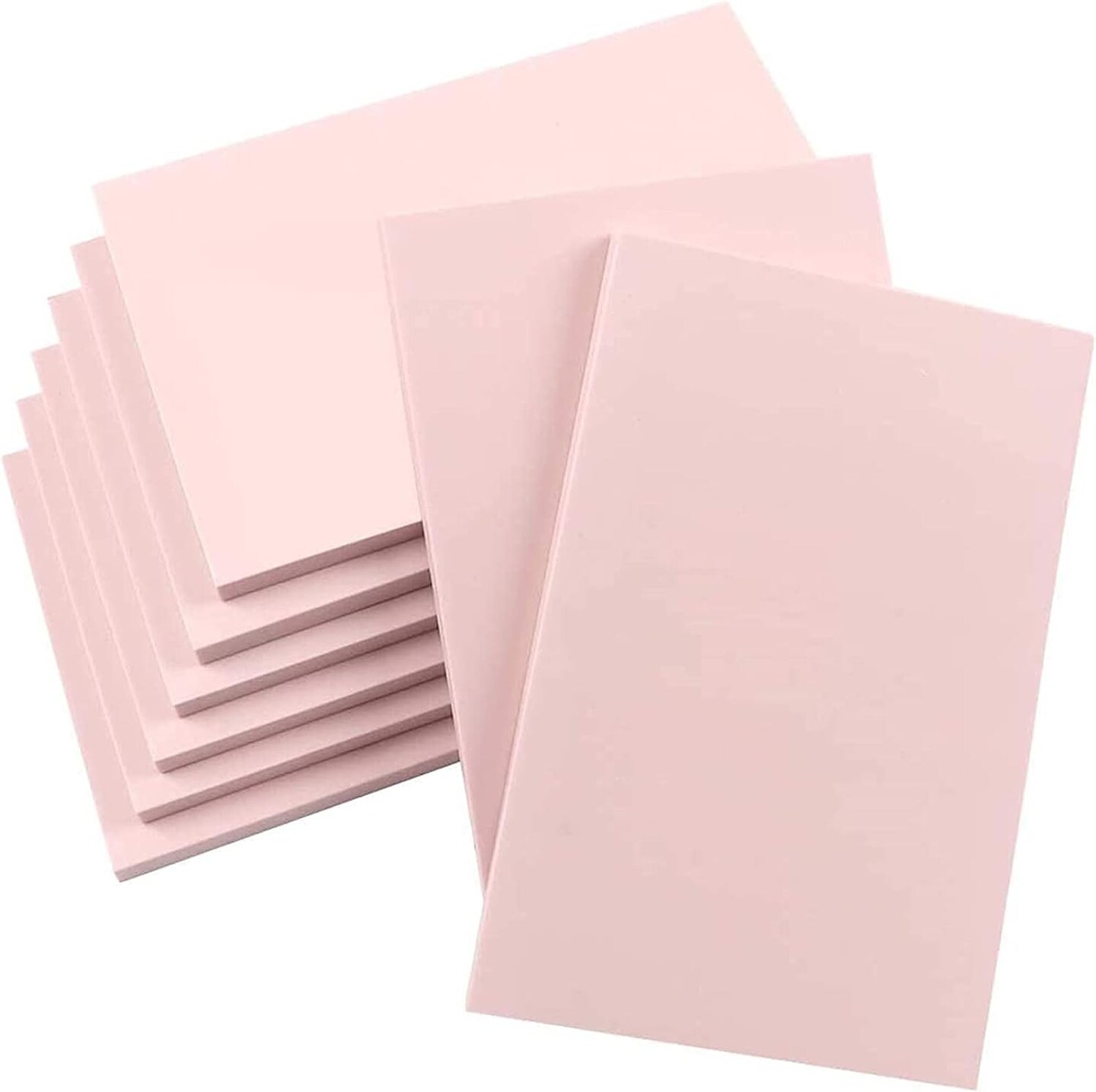 8 Pcs 4"x6" Pink Rubber Carving Blocks Linoleum Block Stamp Making Kit for Printmaking, Stamp Soft Rubber Crafts, Soft and Easy to Carve