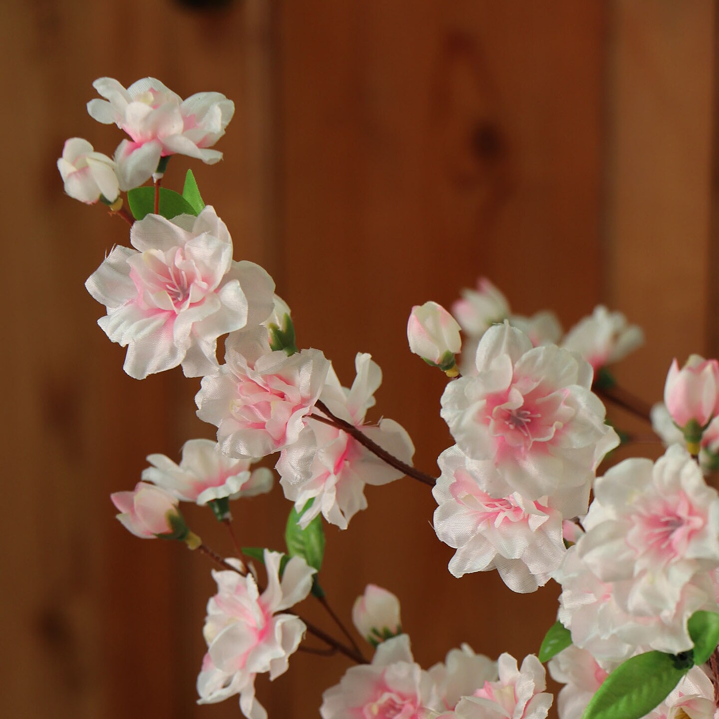 6-Pack: Light Pink Cherry Blossom Stem with Silk Flowers, Floral Home by Artificial Flowers