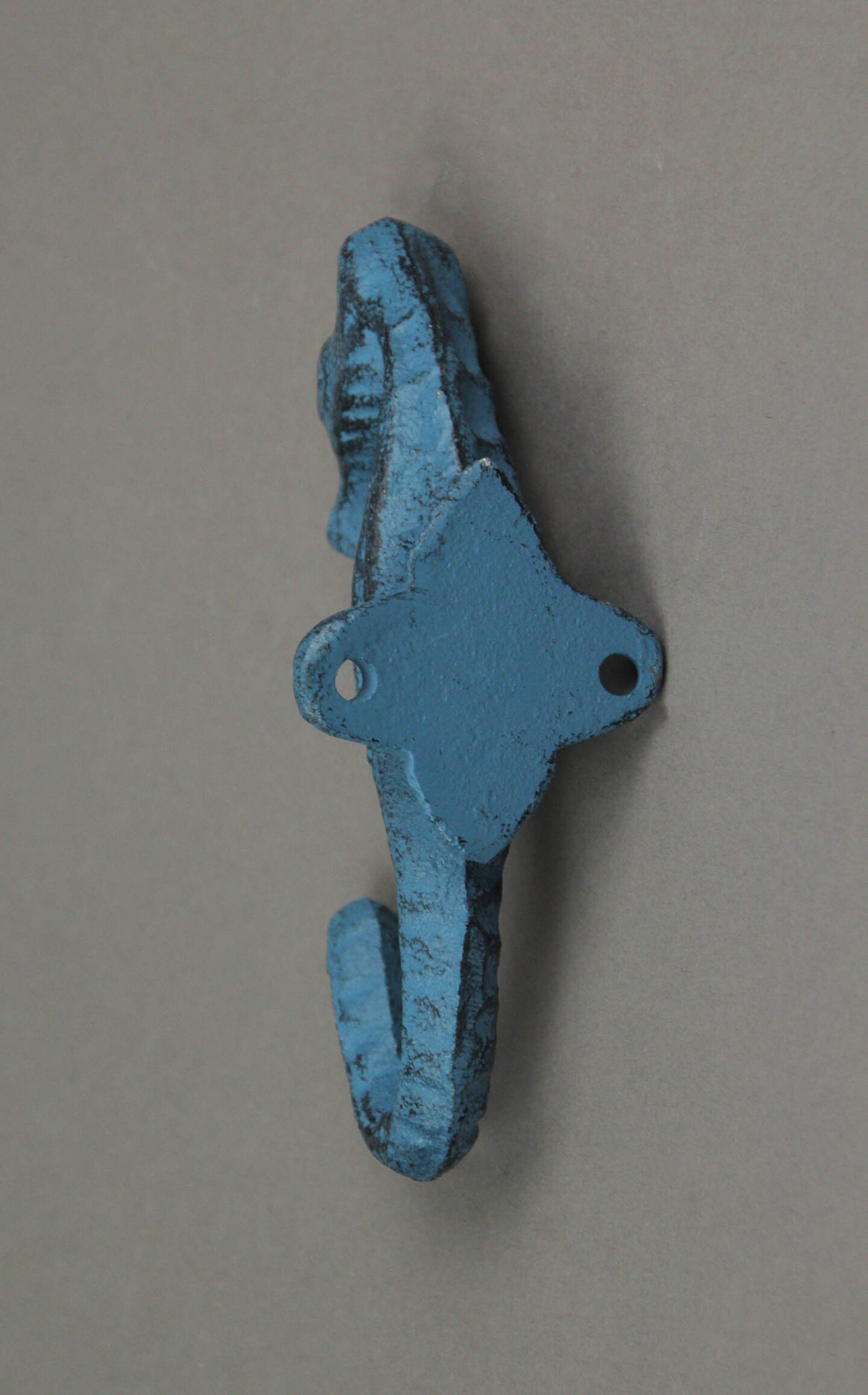 Set of 4 Cast Iron Seahorse Decorative Wall Hooks