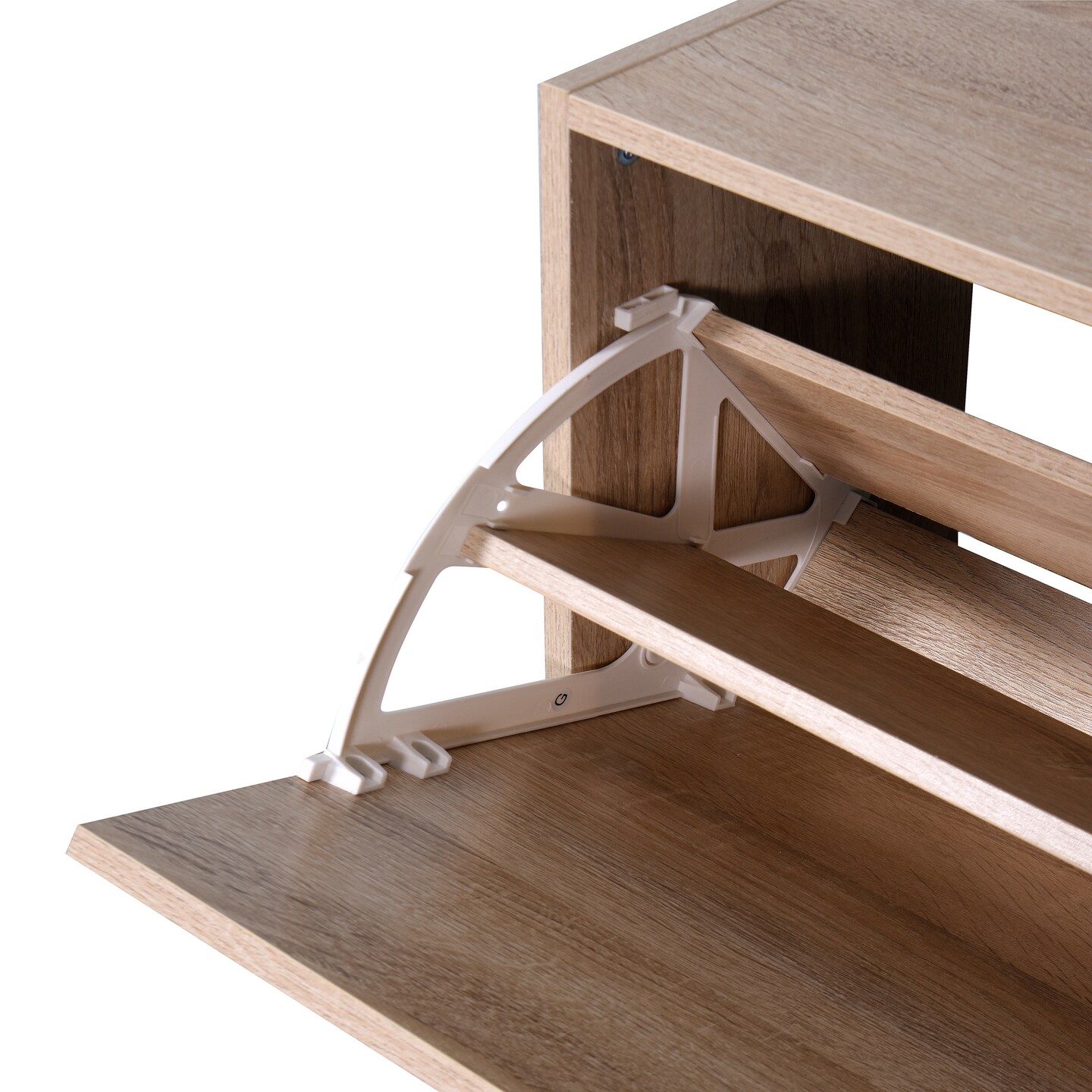 Stylish Wooden Shoe Cabinet with Flip Doors | Flat Pack | Organize Hallway in Style