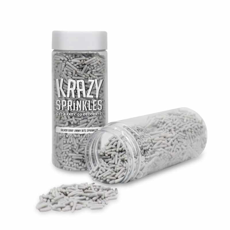 Silver Gray Jimmies Sprinkles