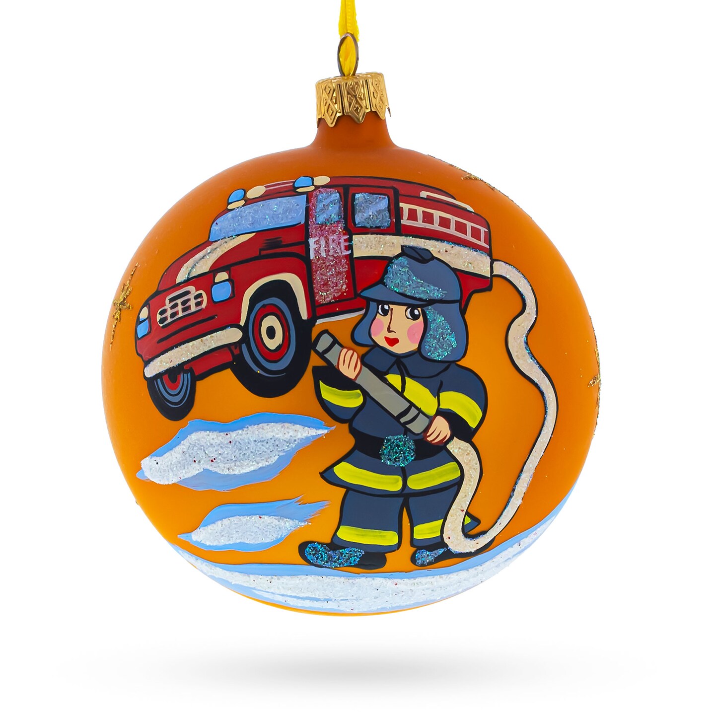 Glass Ball Christmas Ornament 4 Inches