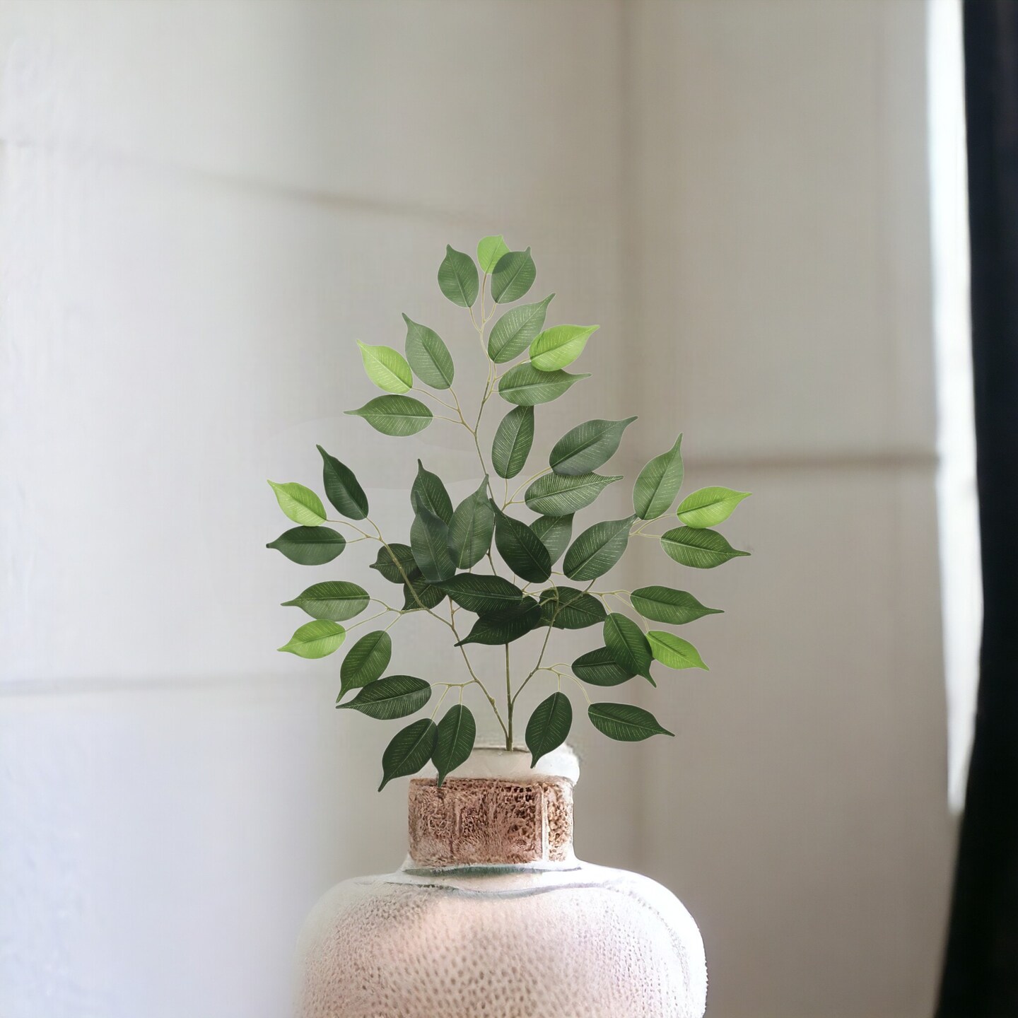 12-Pack: Green Ficus Spray with 42 Silk Leaves by Floral Home&#xAE;