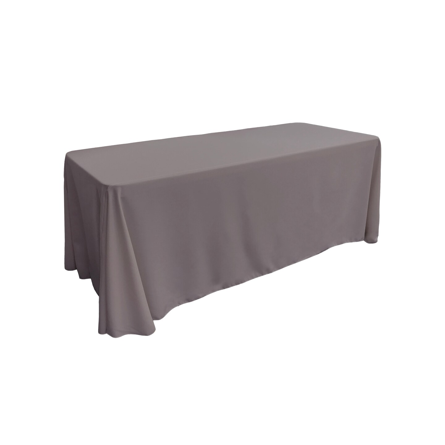 Floor Length Event Tablecloth 90x156 Poplin Cover for Buffet and Serving Tables