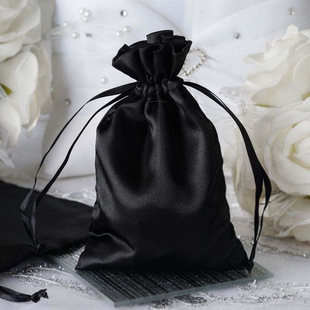 60 pcs 4x6 Satin Favor Drawstring Bags