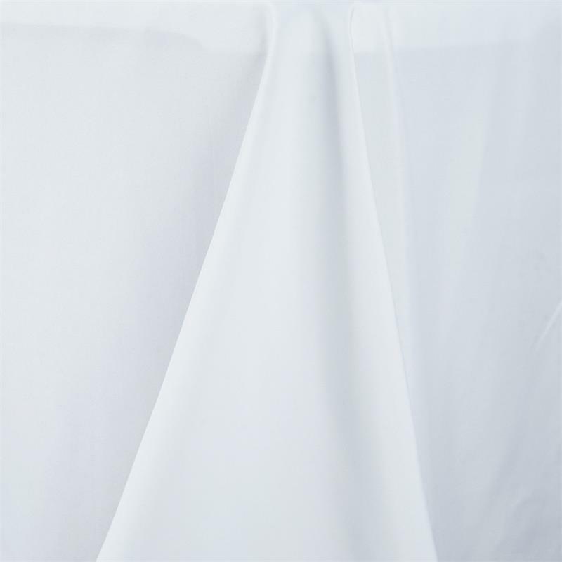 White Premium Polyester Tablecloth: 90x156-Inch for Catering