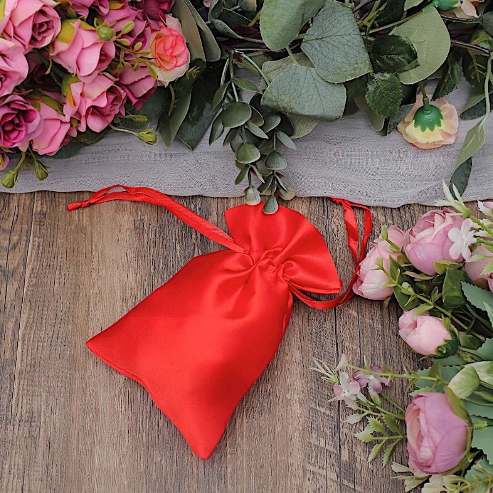 60 pcs 4x6 Satin Favor Drawstring Bags