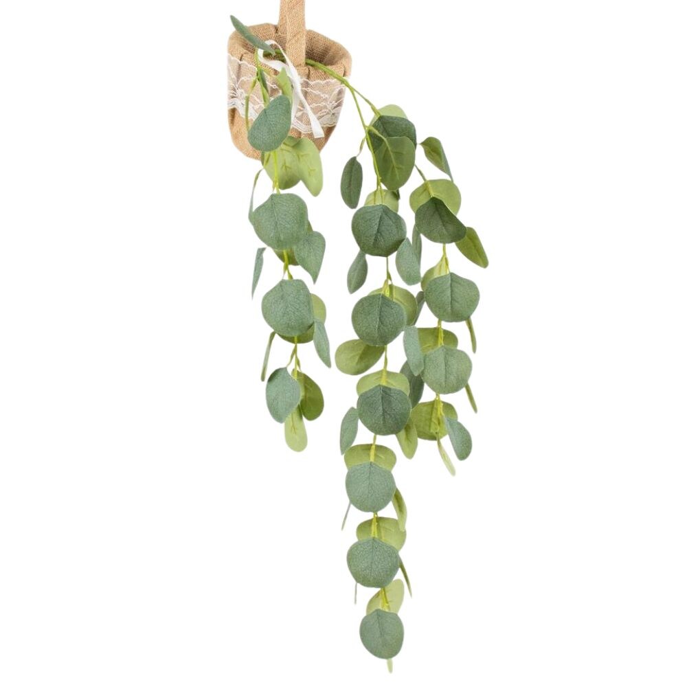 41&#x22; Silk Eucalyptus Leaf Hanging Stems (Set of 3)