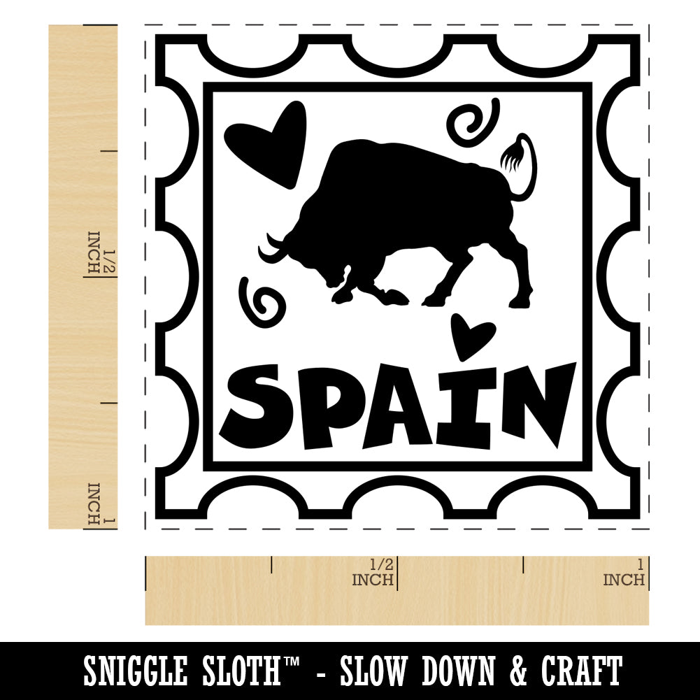 Spain Passport Travel Self-Inking Rubber Stamp Ink Stamper