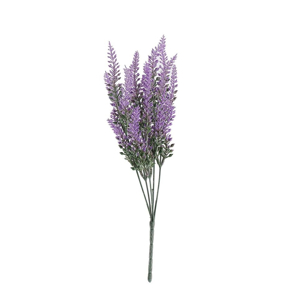 4 Bushes 14-Inch tall Lavender Flowers Artificial Faux Sprays Stems Centerpieces