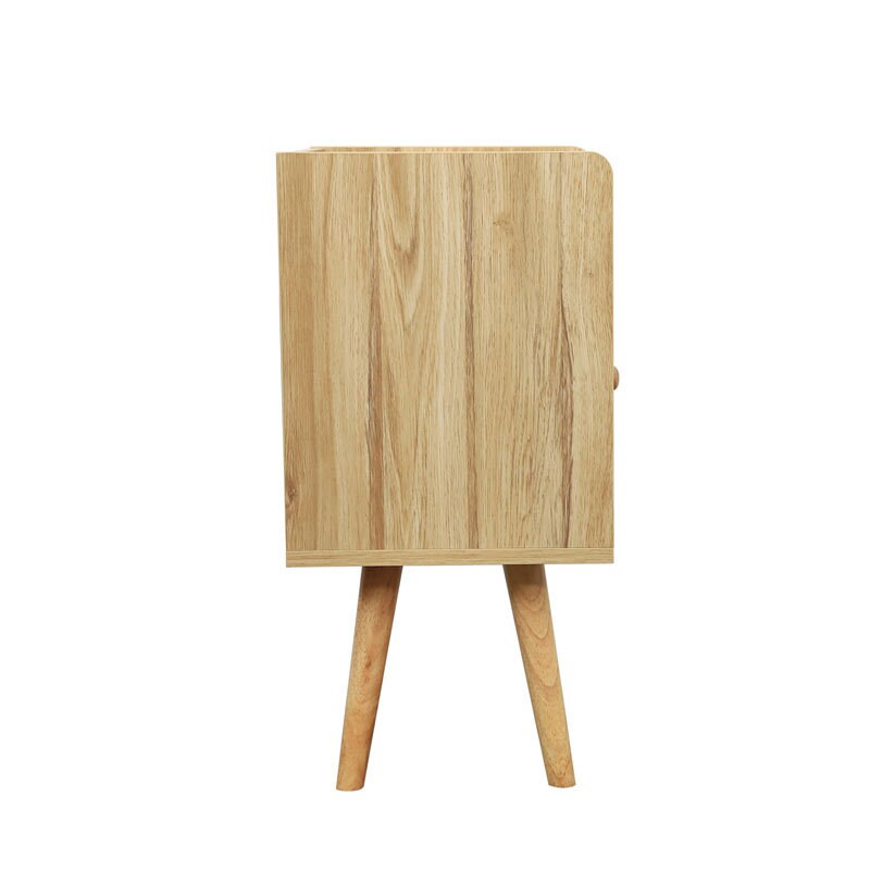 Boho-Chic Rattan Nightstand with Charging Ports | Stay Connected Stylishly