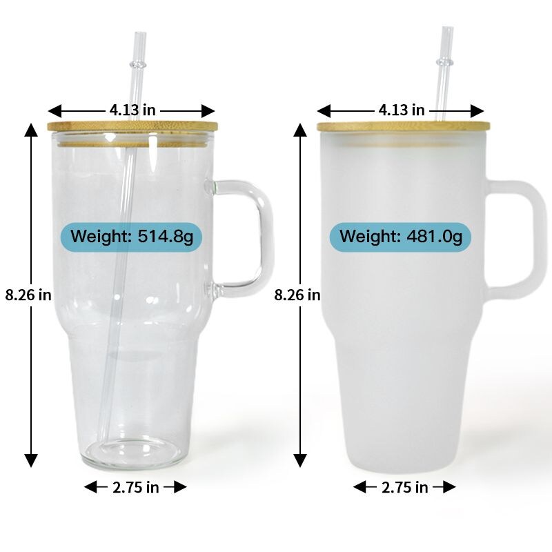 32oz or 40oz God Is Good All The Time custom Sublimation Printed Clear or  Frost Glass Tumbler, Mug, Cup with Handle | MakerPlace by Michaels