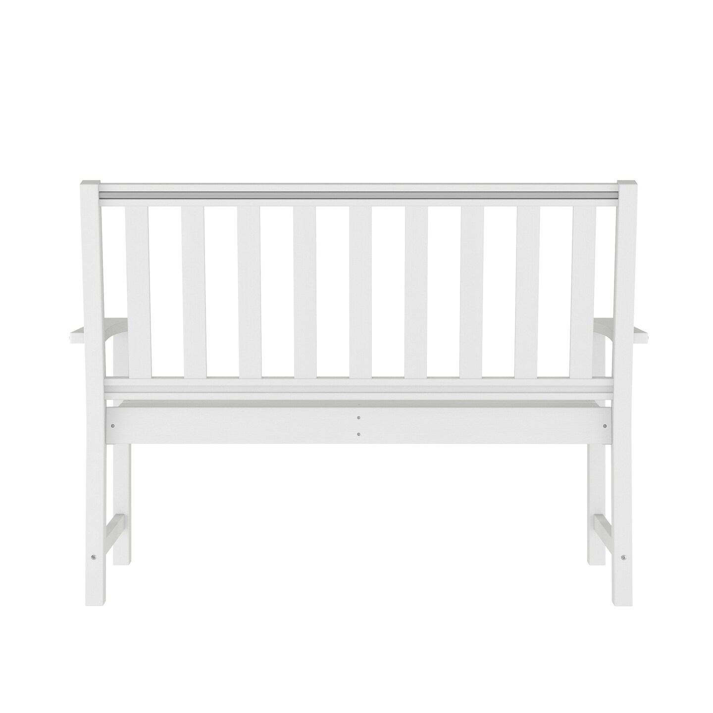 Merrick Lane Cressly All Weather Recycled HDPE Bench for Indoor and Outdoor Use